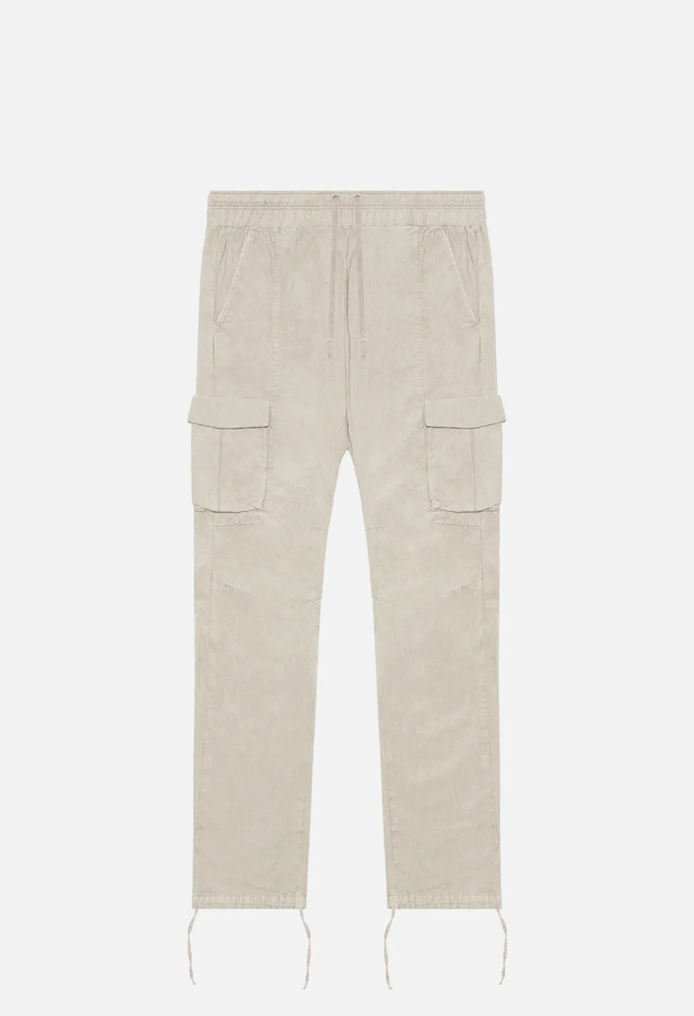 Back Sateen Cargo Pants / Eggshell