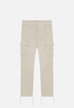 Back Sateen Cargo Pants / Eggshell