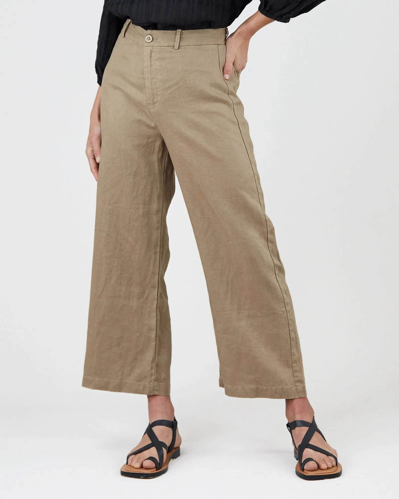 Barossa Linen Pant - Flaxen