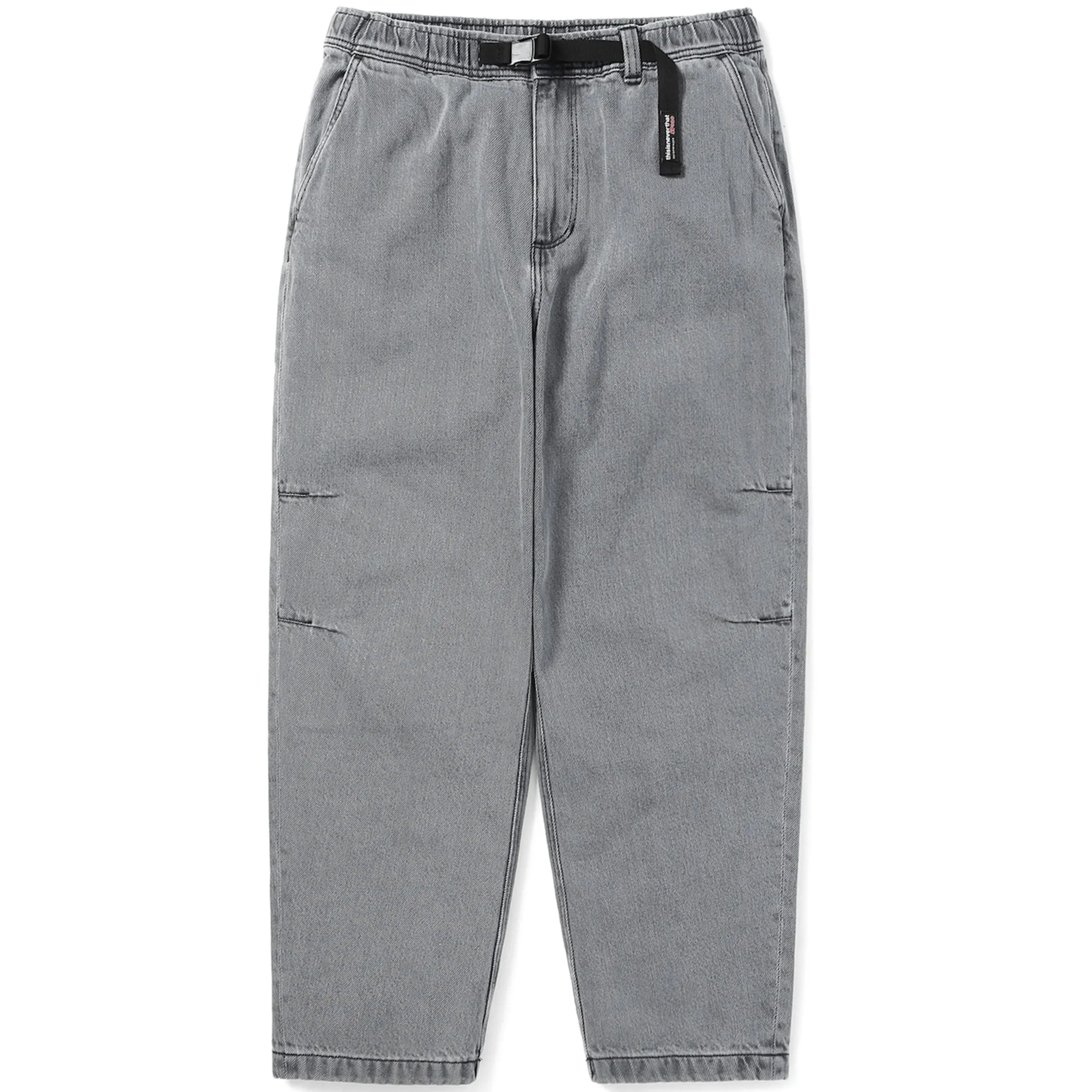 Belted Denim Pant (Grey)