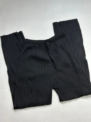 Black ribbed joggers pants (S/M)