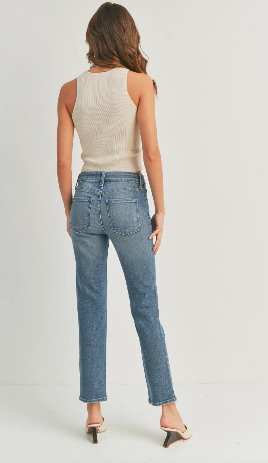 Blaine Skinny Straight in Medium Wash