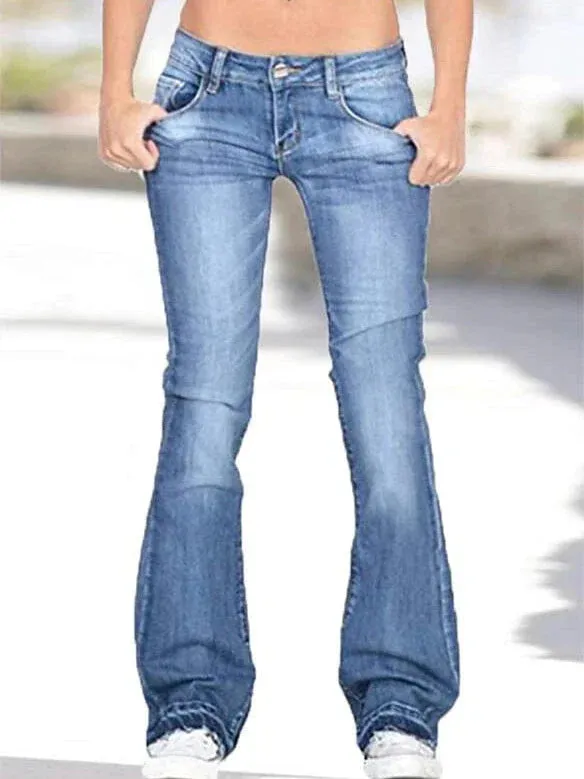 Bootcut Denim Pants with Tummy Control and Butt Enhancer