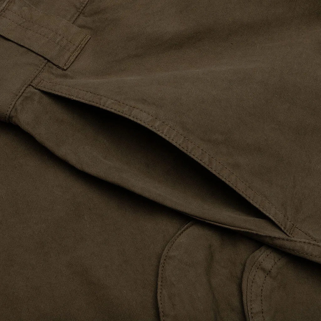 Canvas Cargo Pants - Dark Olive