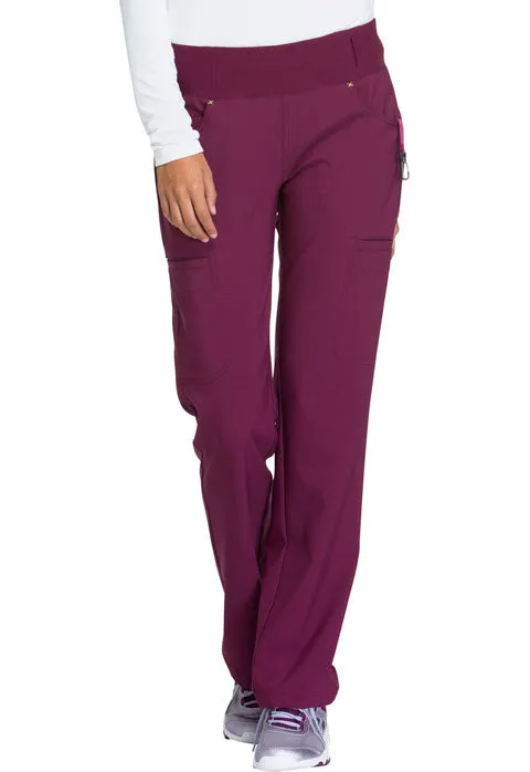 Cherokee iFlex Women's Mid Rise Straight Leg Pull-on Scrub Pant CK002