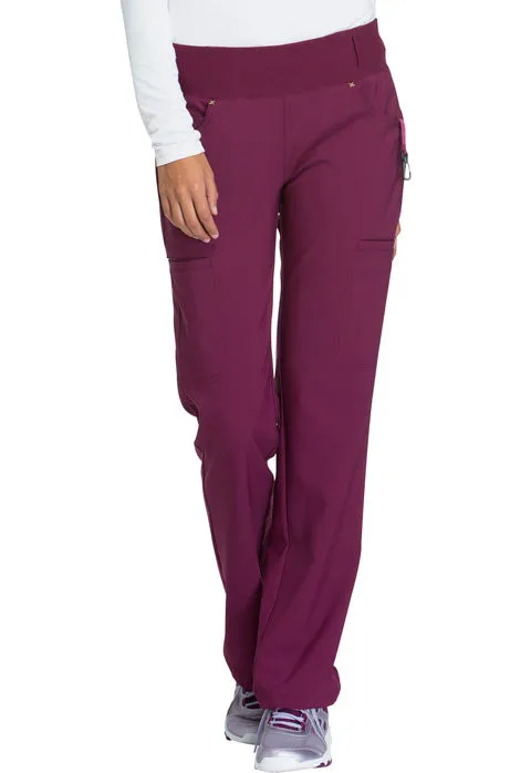 Cherokee iFlex Women's Mid Rise Straight Leg Pull-on Scrub Pant CK002