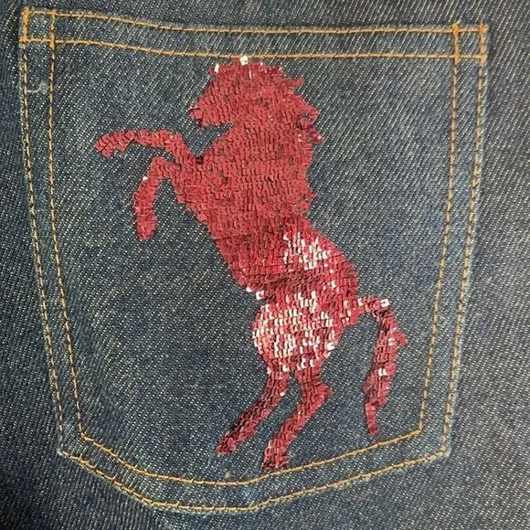 Chloe Denimwith Beaded Horse Jeans