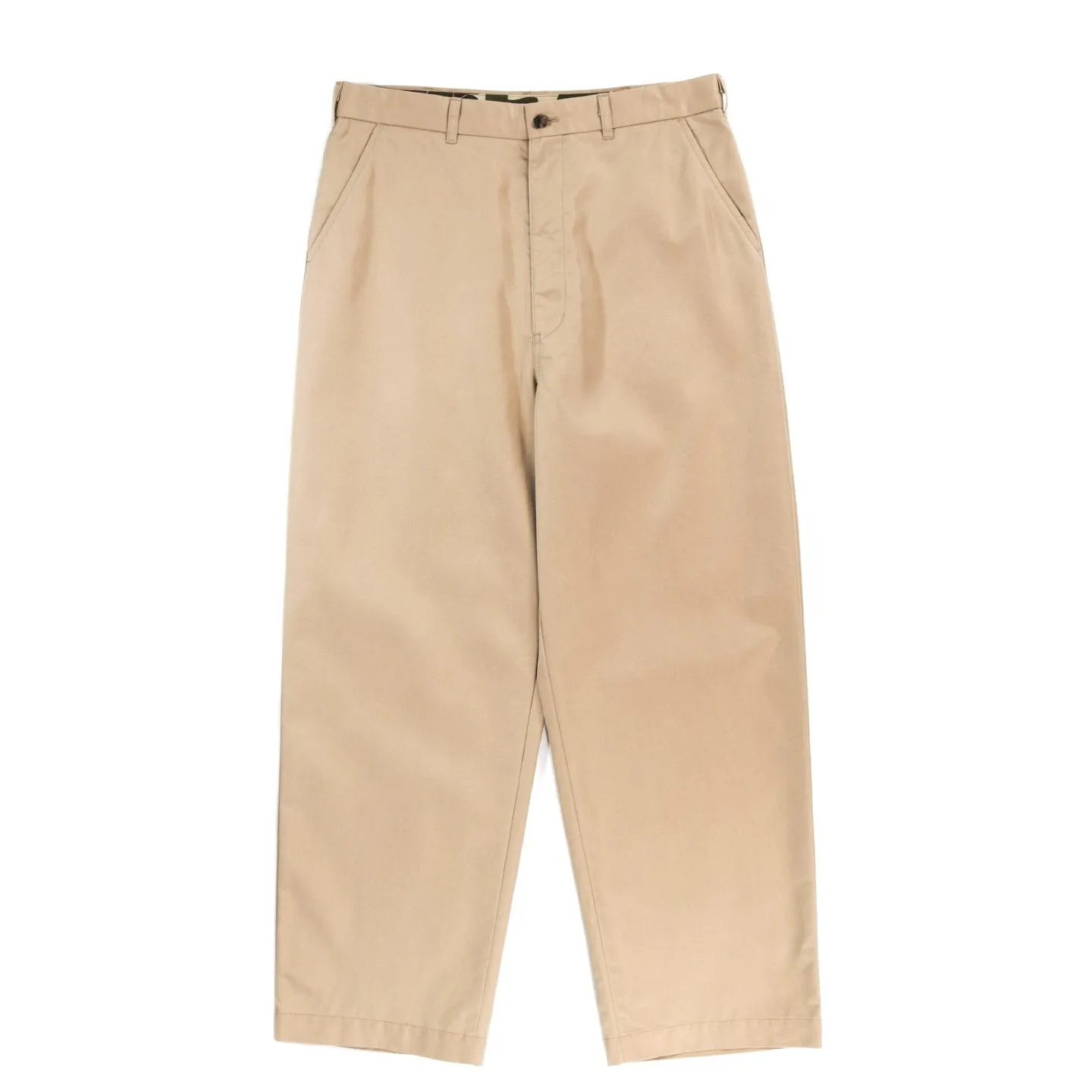 COMME DES GARCONS HOMME P006 WIDE CHINO PANT BEIGE