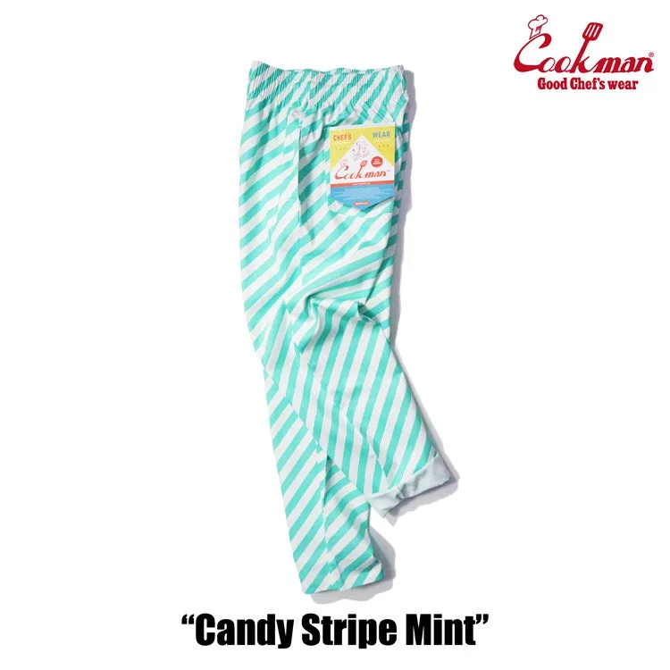 Cookman Chef Pants - Candy Stripe : Mint