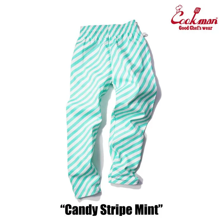 Cookman Chef Pants - Candy Stripe : Mint