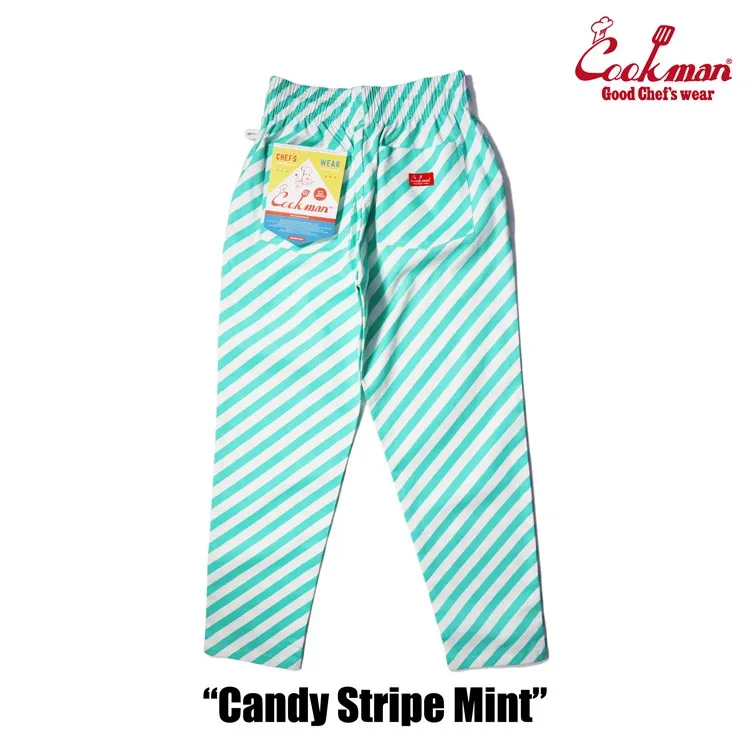 Cookman Chef Pants - Candy Stripe : Mint