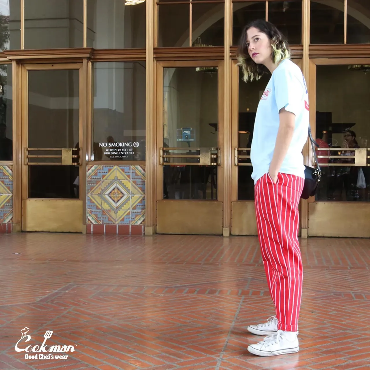 Cookman Chef Pants - Stripe : Red