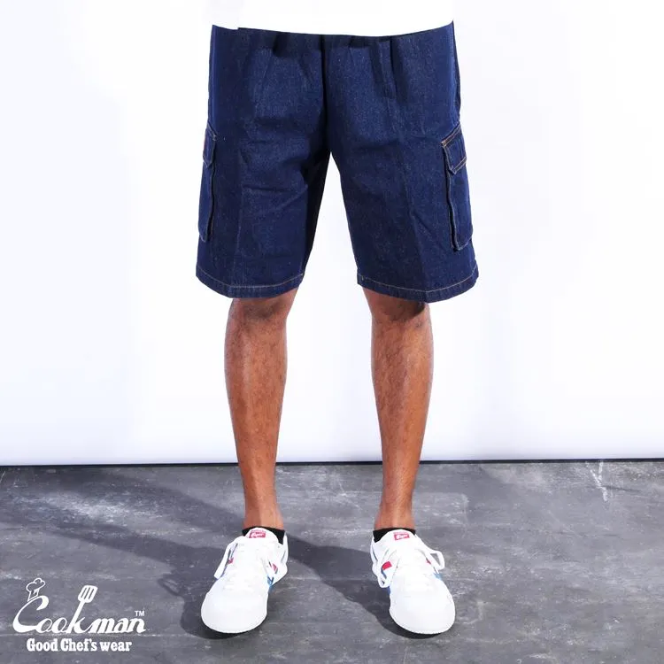 Cookman Chef Short Pants Cargo - Denim : Navy