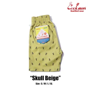 Cookman Chef Short Pants - Skull  : Beige