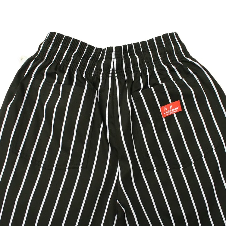 Cookman Chef Short Pants - Stripe : Black