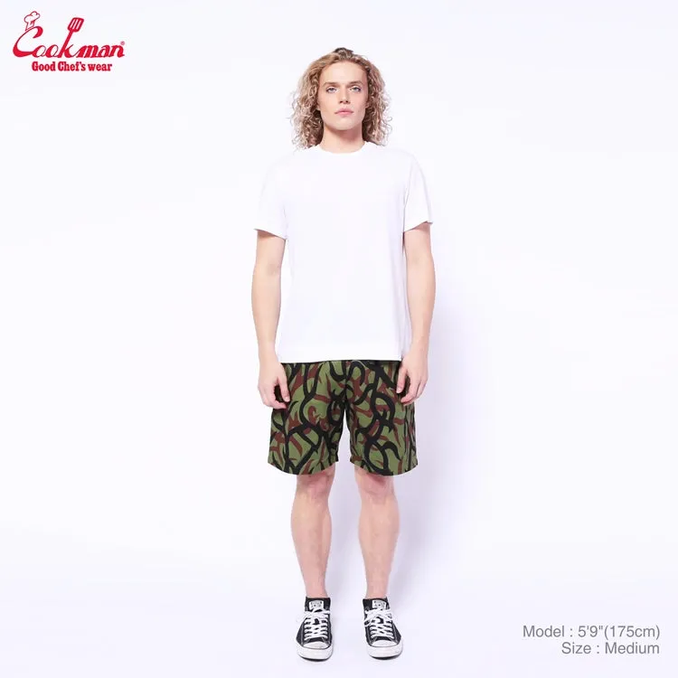 Cookman Chef Short Pants - Tribal Camo : Olive