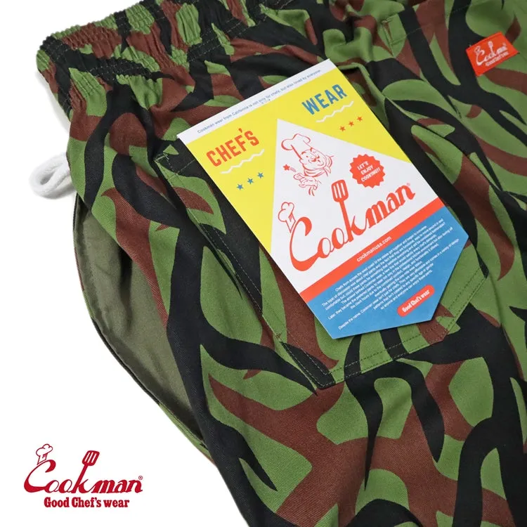 Cookman Chef Short Pants - Tribal Camo : Olive