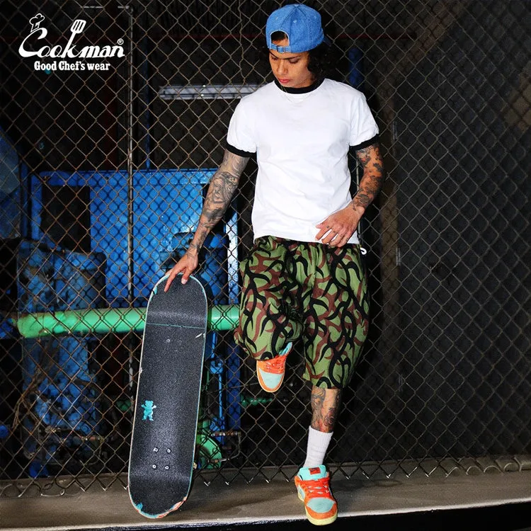 Cookman Chef Short Pants - Tribal Camo : Olive