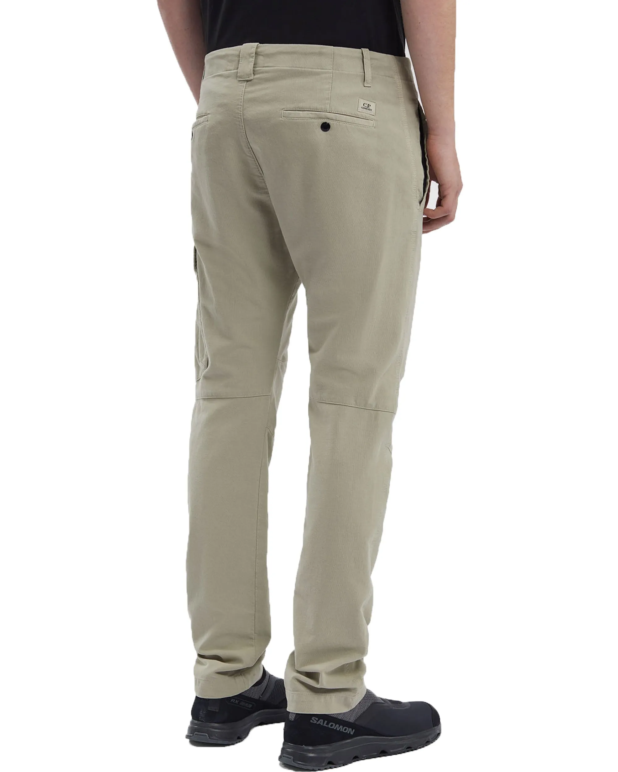 CP Company Ottoman Stretch Sme Ergonimic Cargo Pants Silver Sage