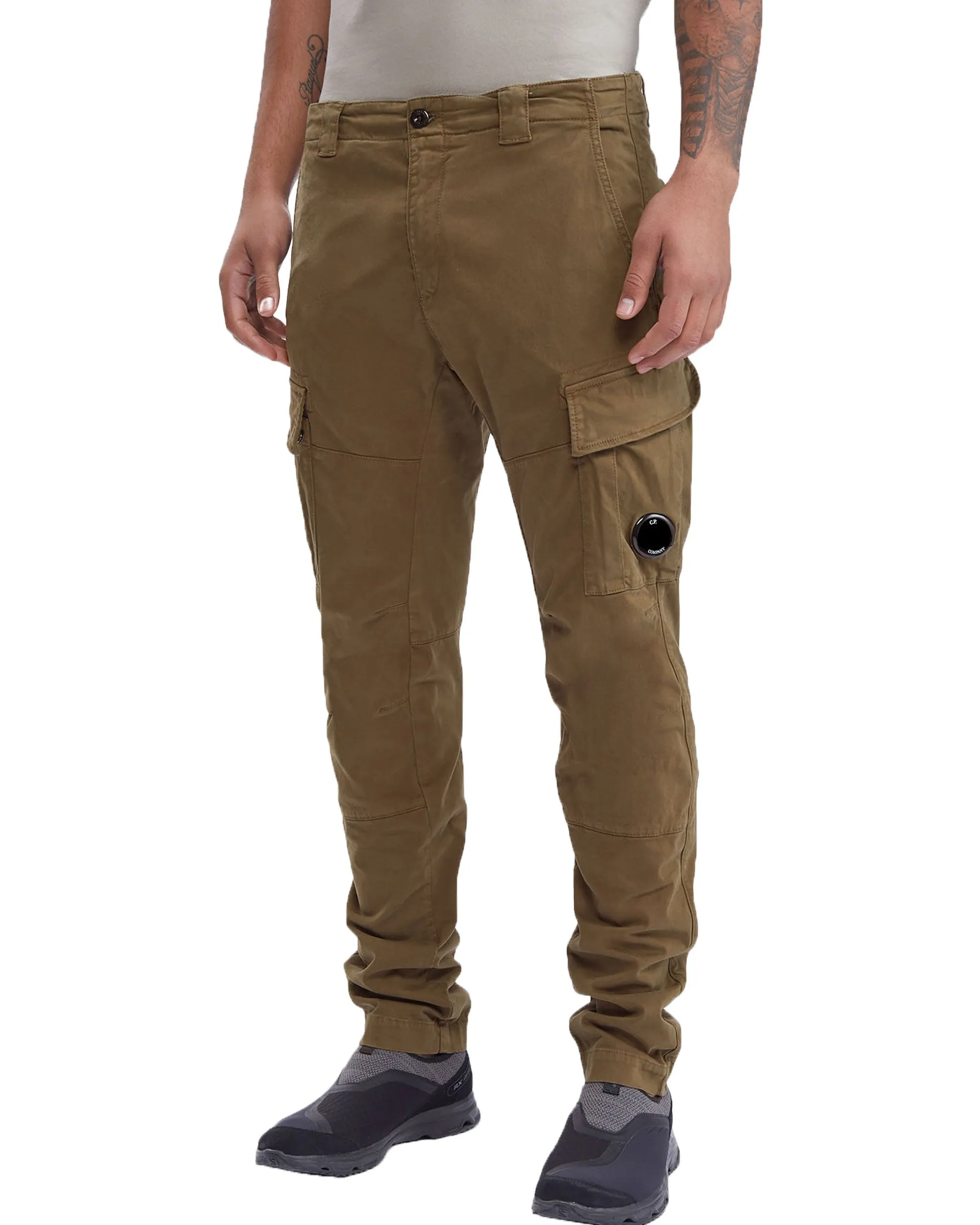 CP Company Stretch Sateen Cargo Pants Butternut