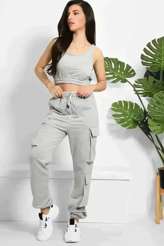 Crop Top and Utility Cargo Pants Set