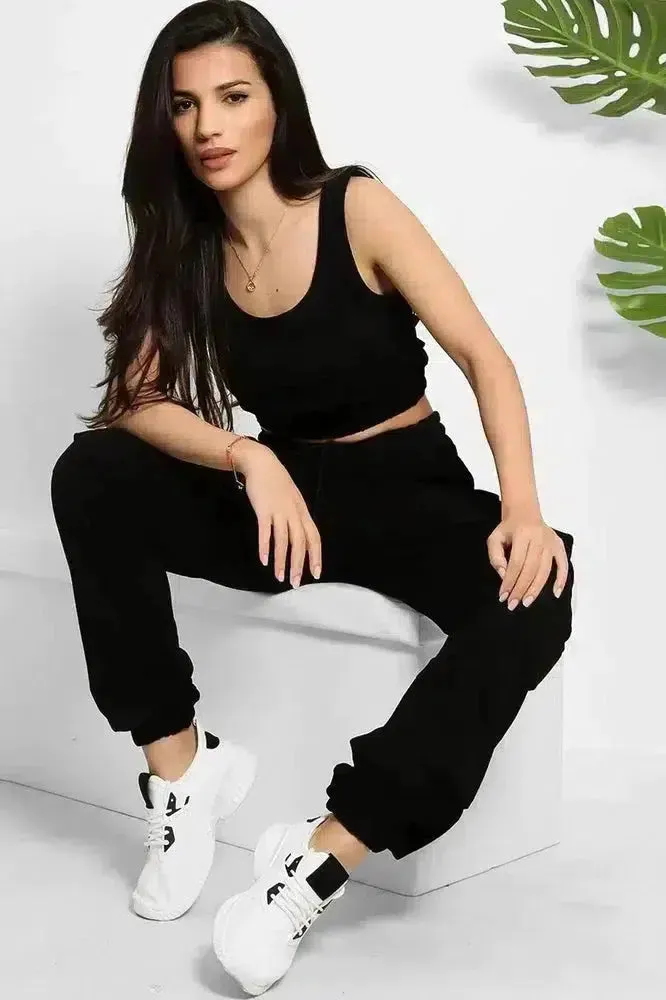 Crop Top and Utility Cargo Pants Set