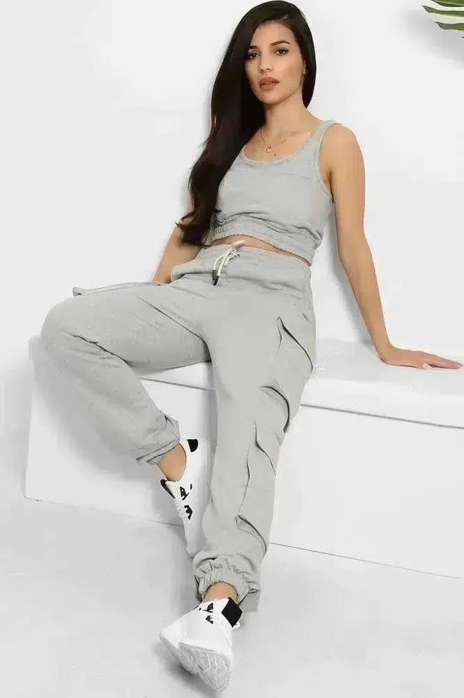 Crop Top and Utility Cargo Pants Set