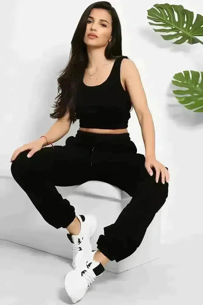 Crop Top and Utility Cargo Pants Set