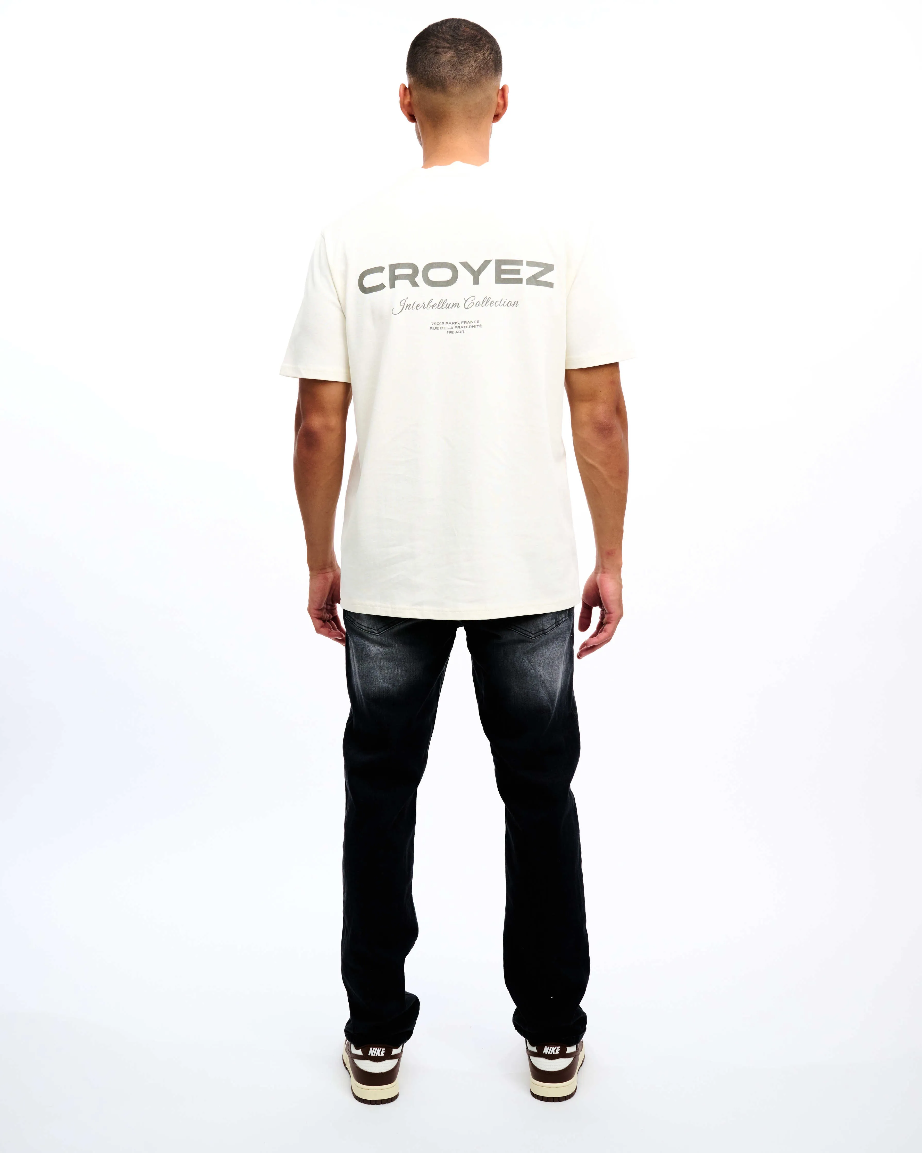 CROYEZ COLLECTION T-SHIRT - VINTAGE WHITE/BROWN