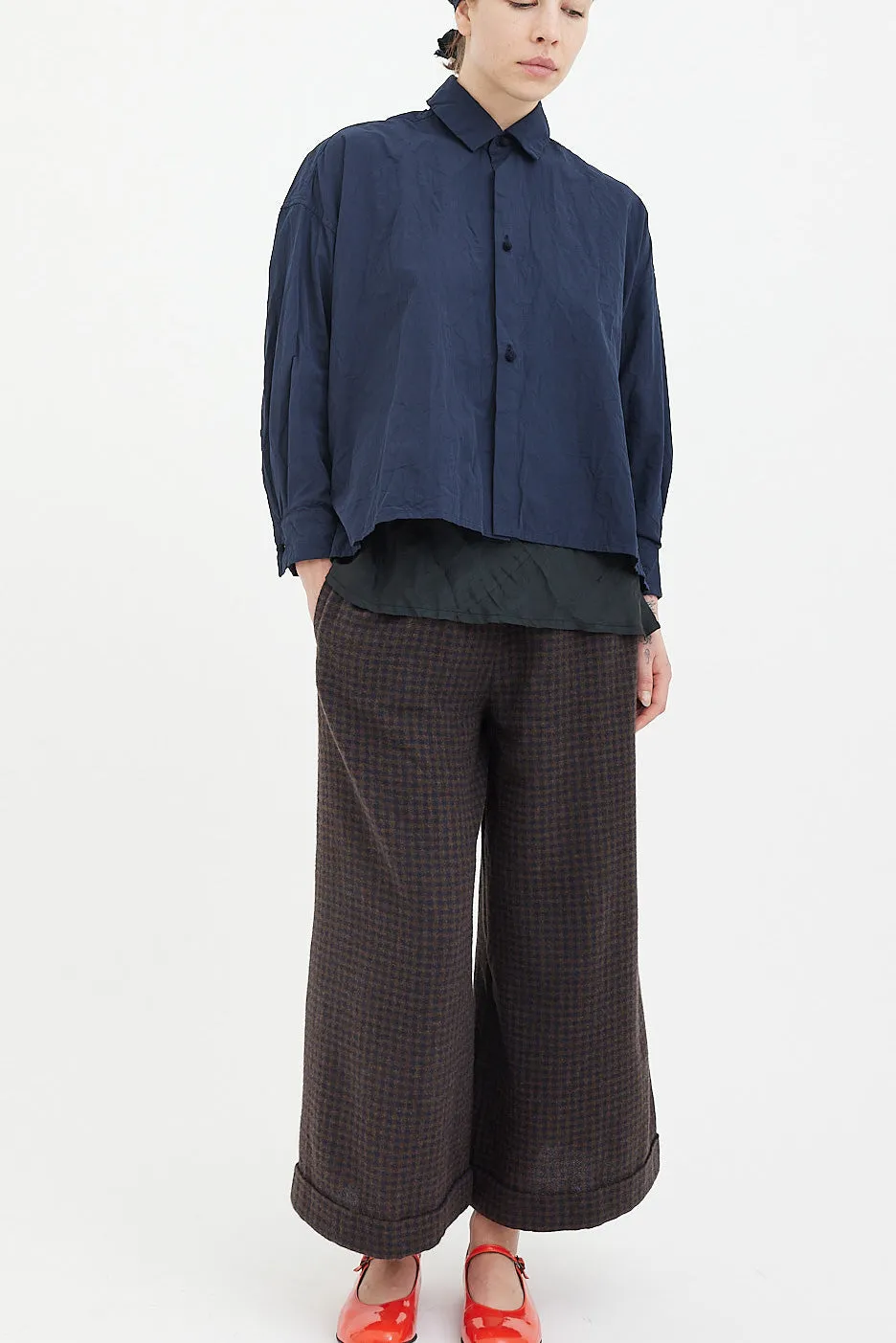 Daniela Gregis - Pajama Trousers - Dark Blue Turtle Check