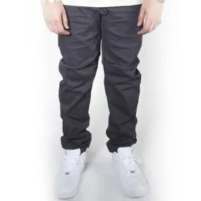 Dark Grey Twill Jogger Pants JG804