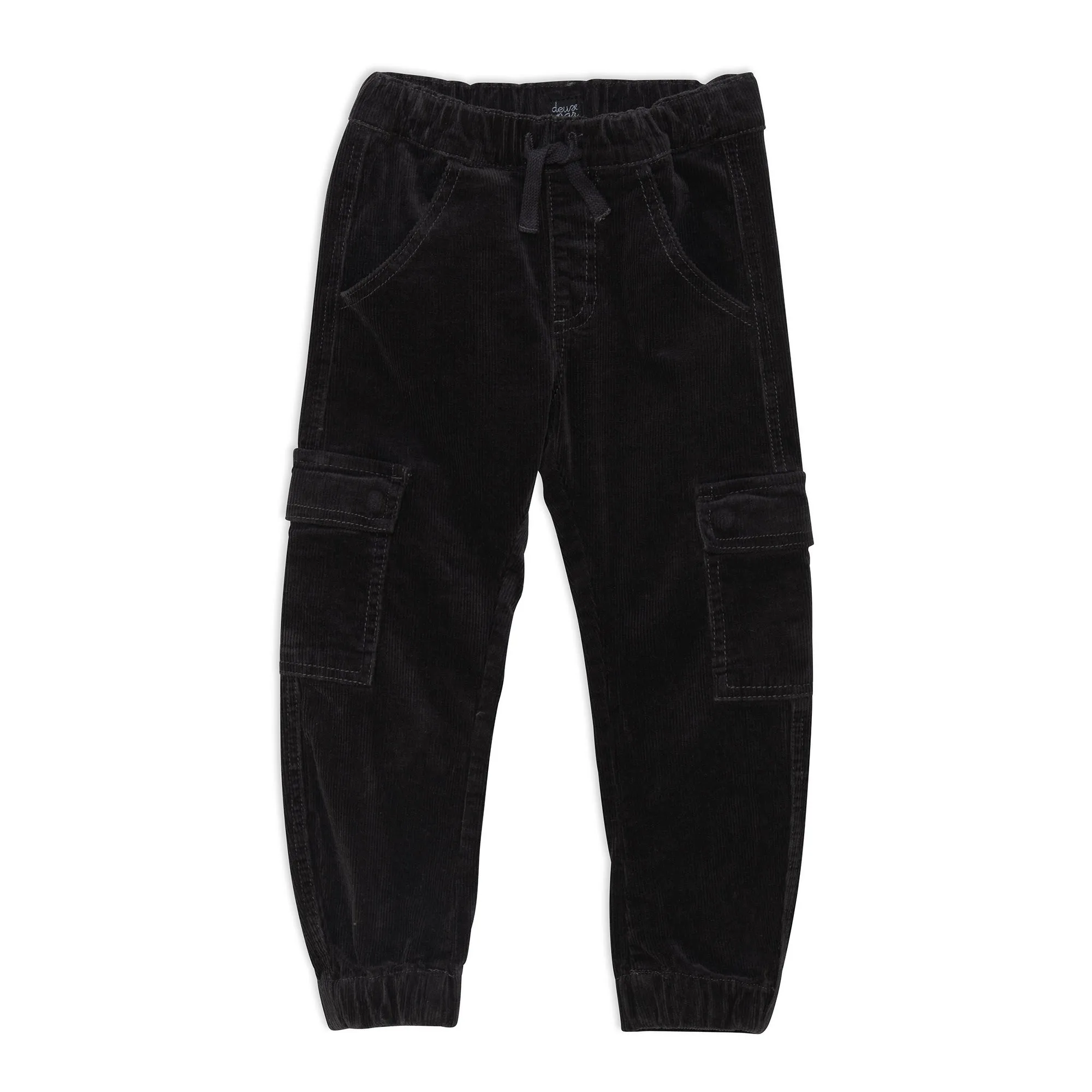 Deux Par Deux Fleece Stretch Corduroy Sweatpants _Grey E20YB21-987