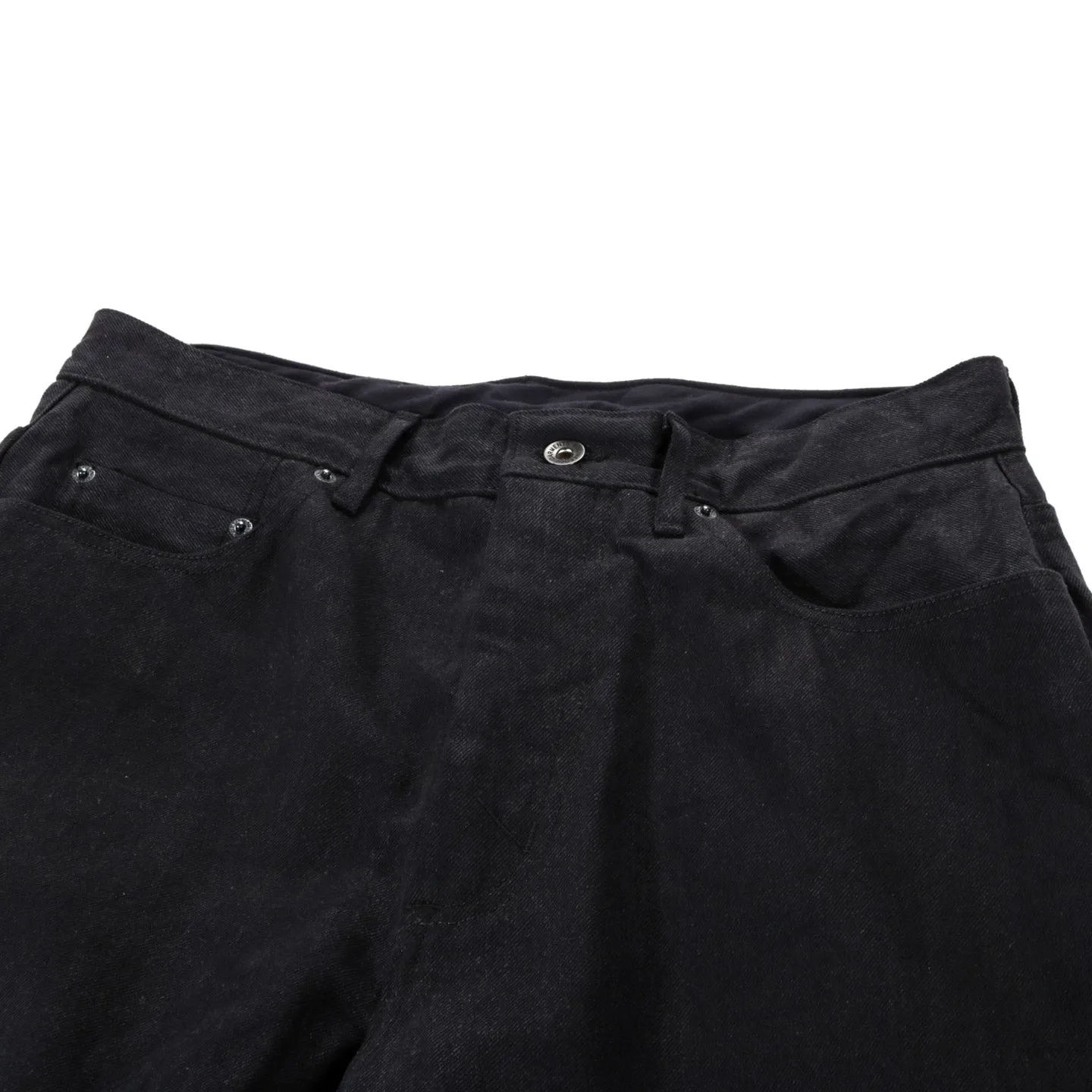 ENGINEERED GARMENTS WIDE PEG JEAN BLACK 14OZ BULL DENIM