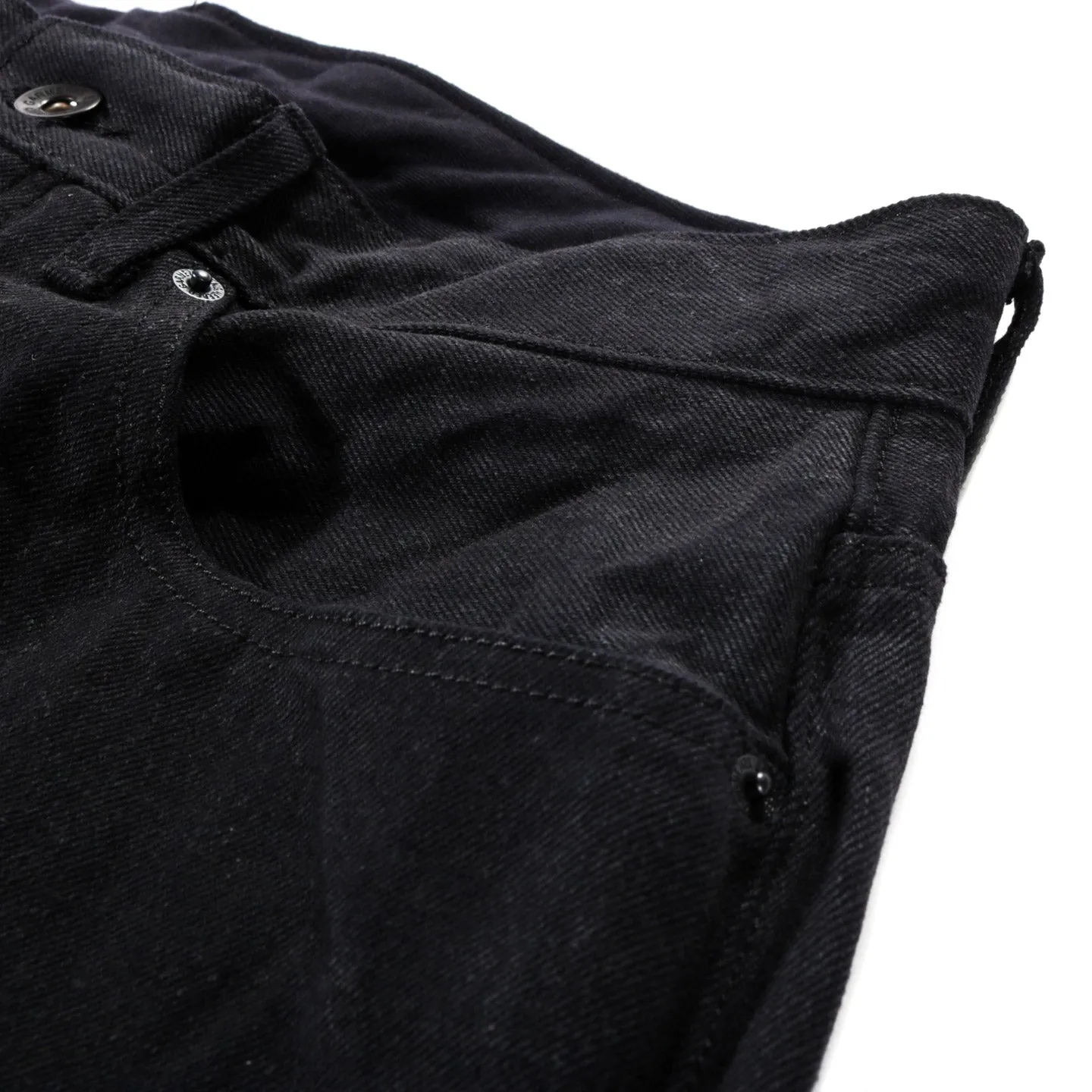 ENGINEERED GARMENTS WIDE PEG JEAN BLACK 14OZ BULL DENIM