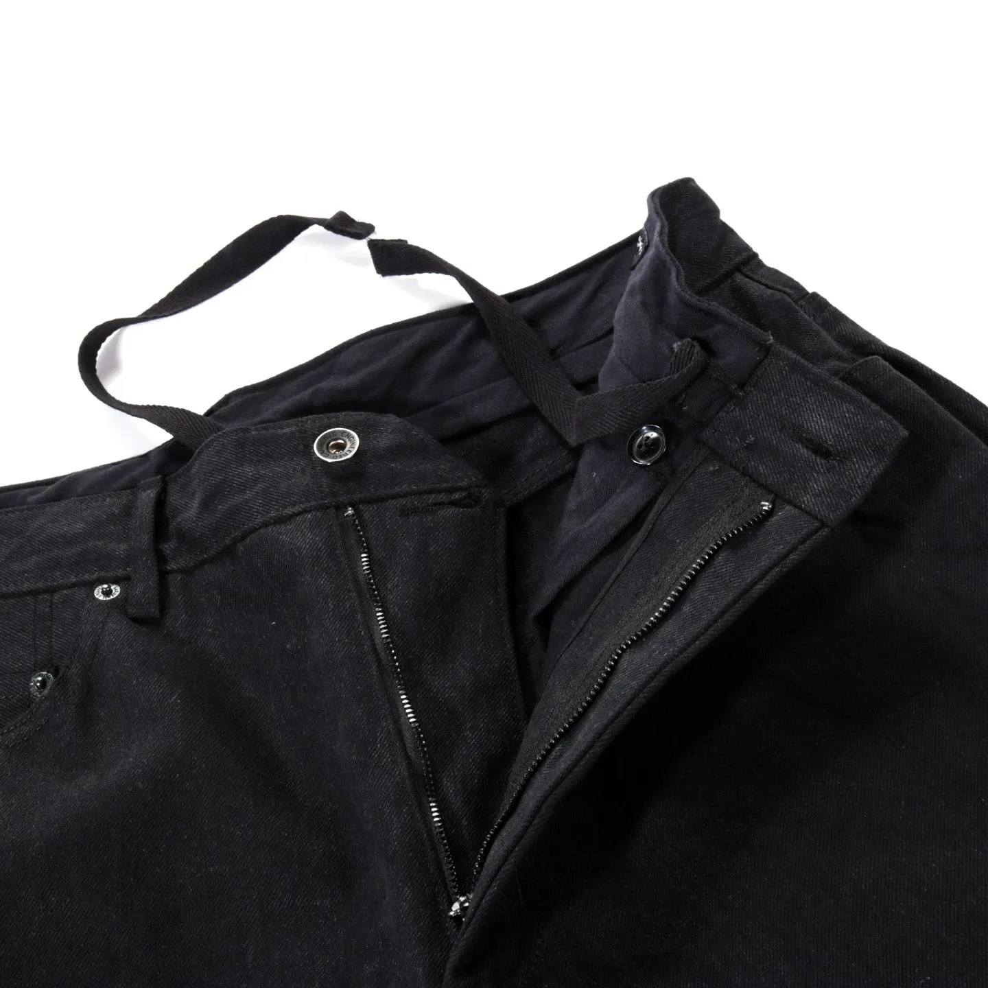 ENGINEERED GARMENTS WIDE PEG JEAN BLACK 14OZ BULL DENIM