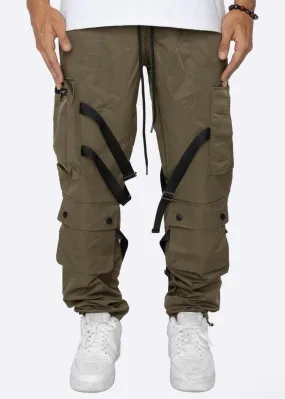 Eptm Tayhwa Olive Strap Cargo Pants