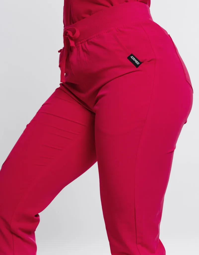 Essential Jogger Scrub Pants - Magenta Pink