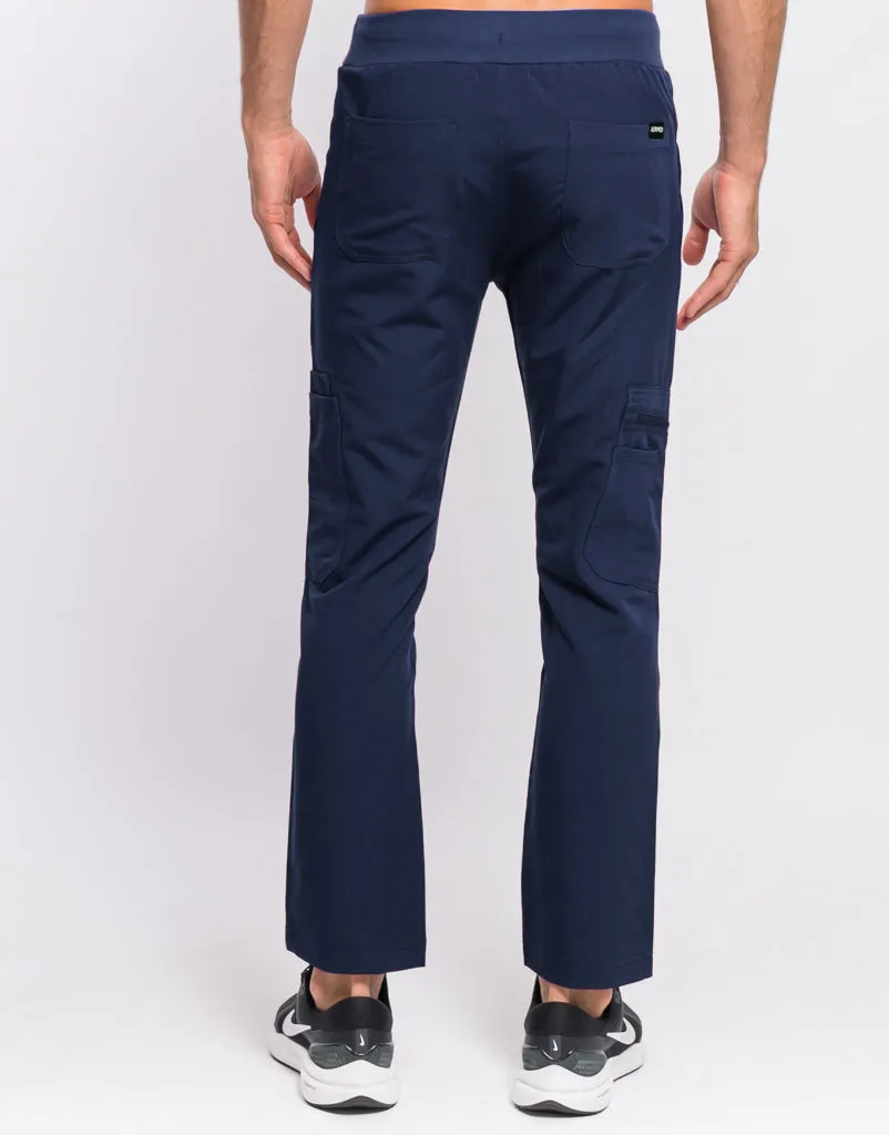 Essential Multi-Pocket Scrub Pants - True Navy