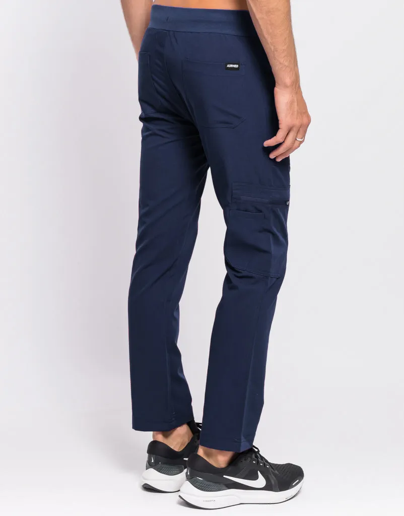 Essential Multi-Pocket Scrub Pants - True Navy