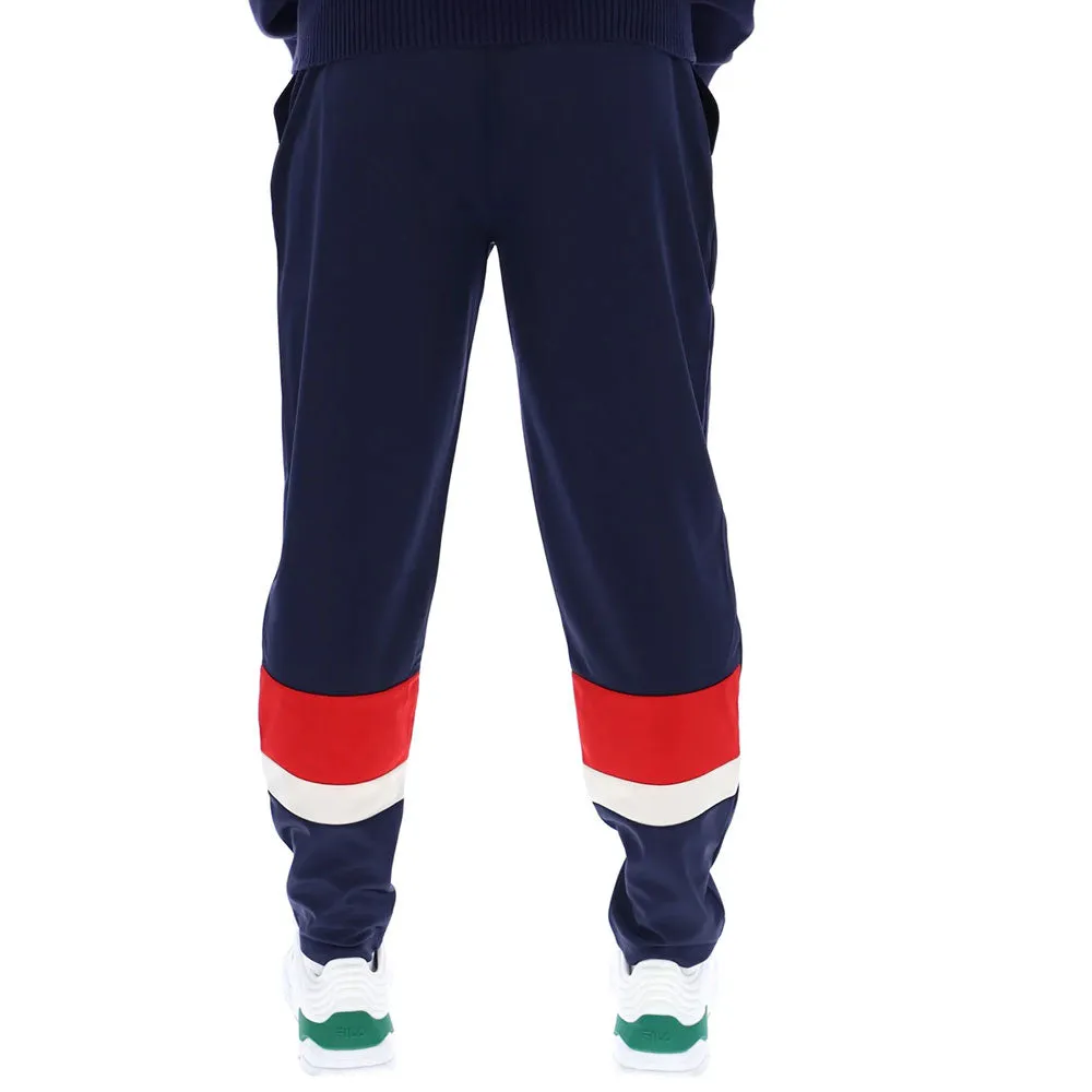 Fila Vintage Andre Pant Colour Blocked Track Pants - Navy