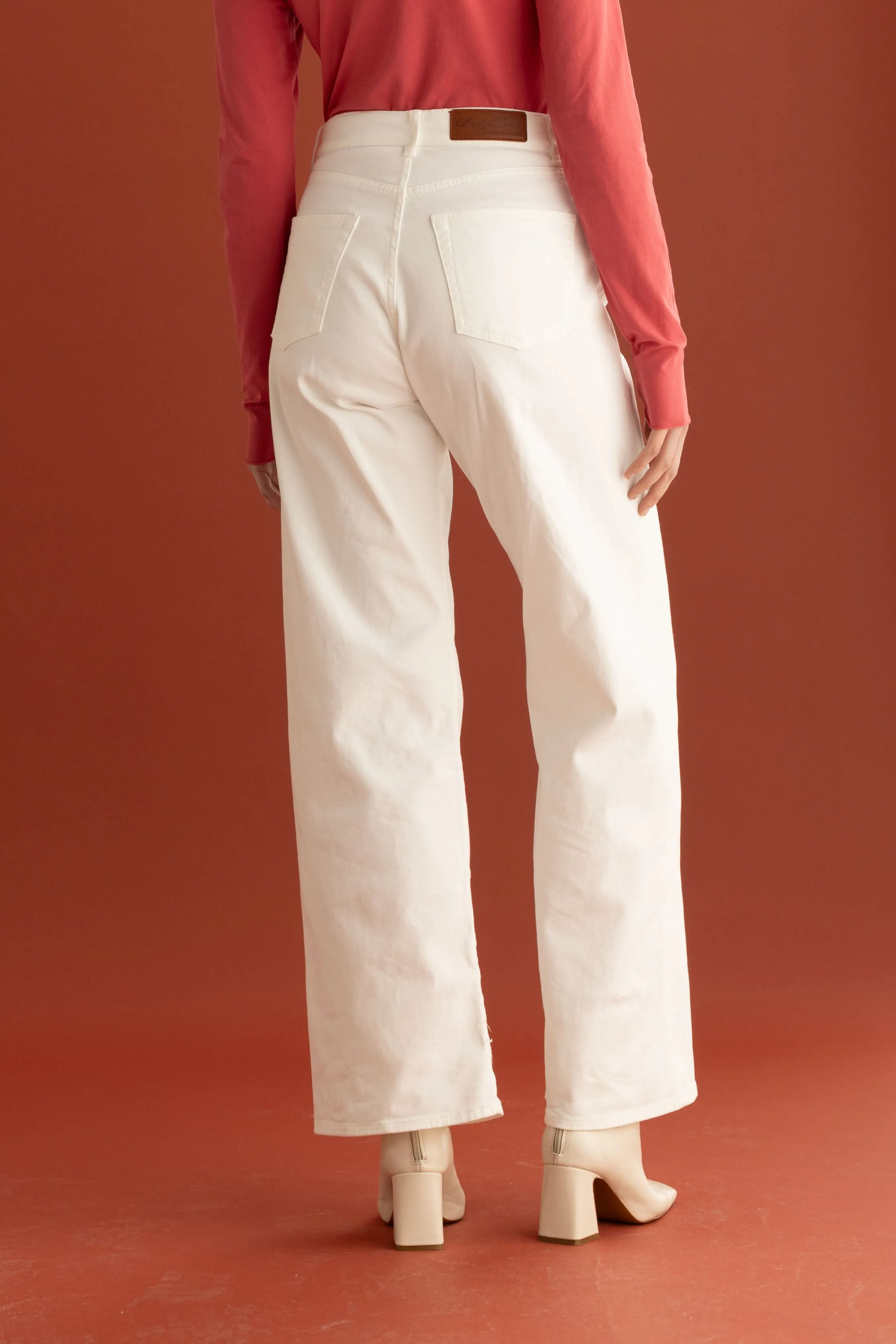 Five-Pocket Wide-Leg Pants Garment Dyed 074U 3821