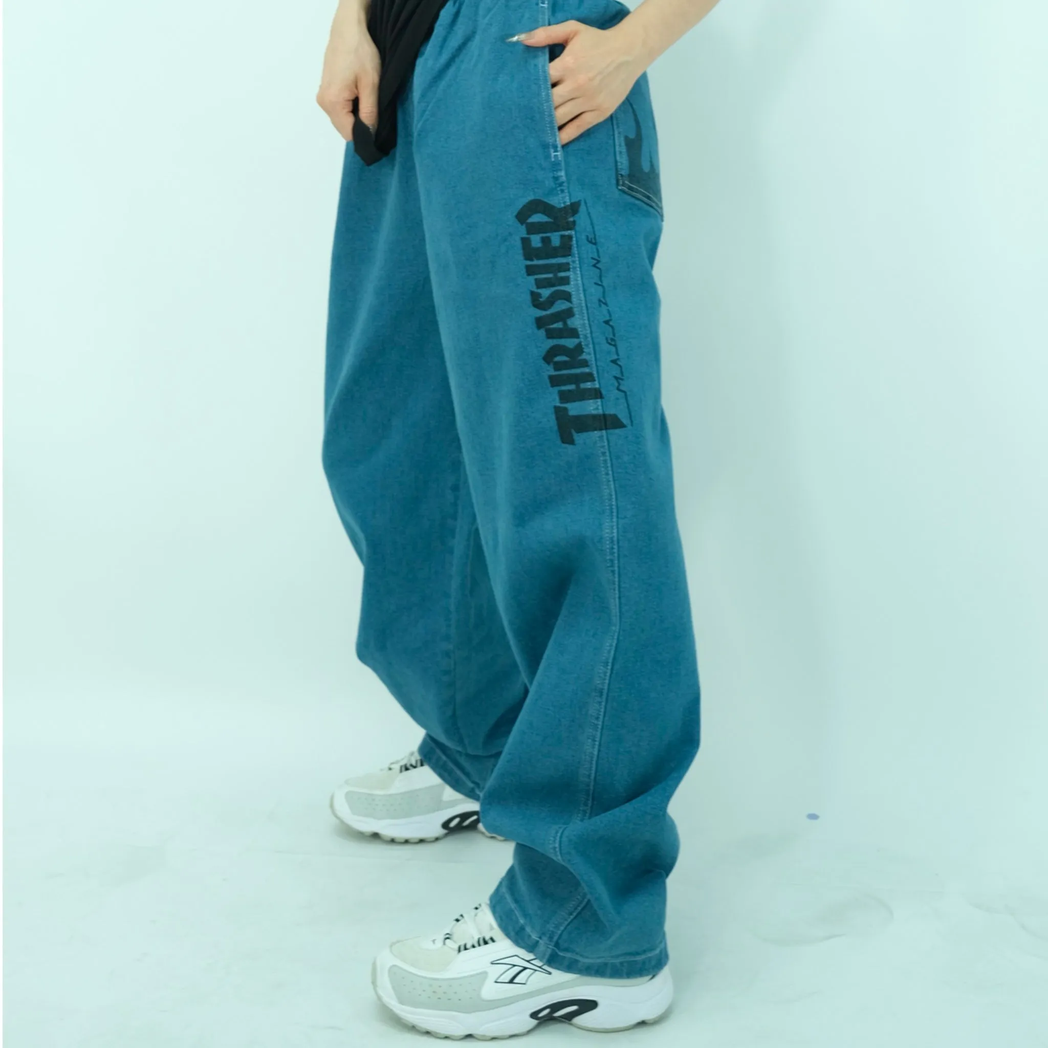 FLAME POCKET PANTS (Denim Blue)