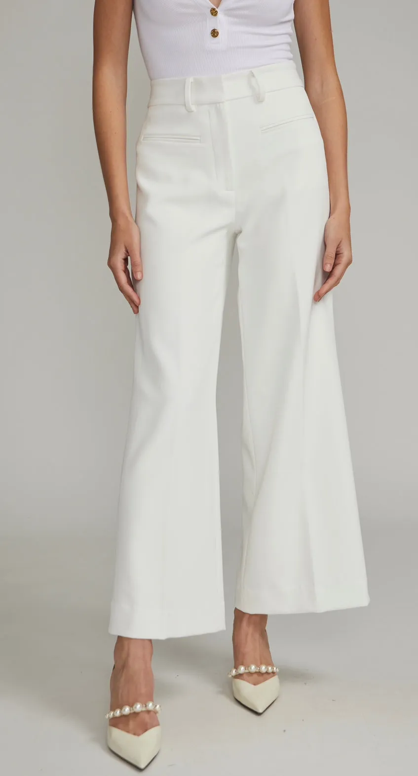 Generation Love - Rayne Crepe Pants - White