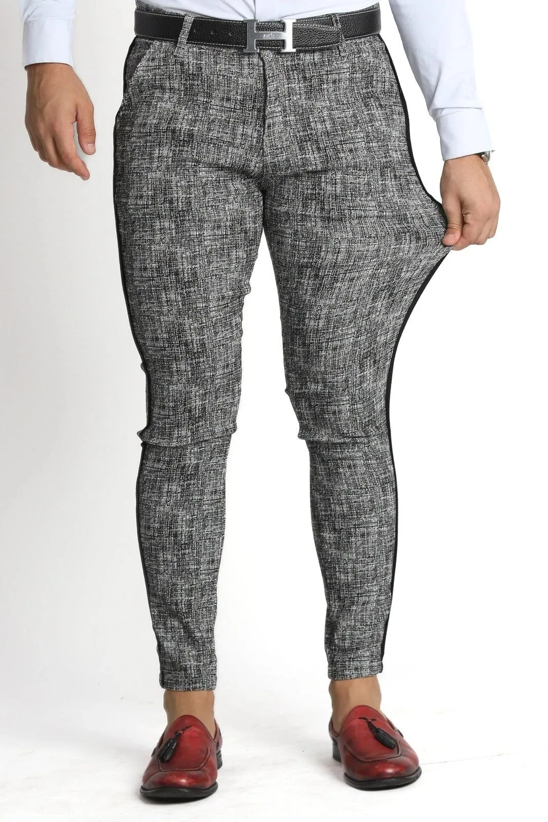 Graphite Grey Slim Fit Dress Pants