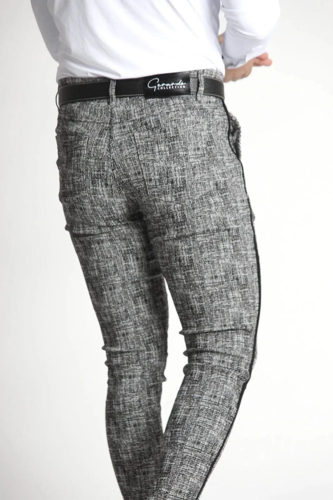 Graphite Grey Slim Fit Dress Pants