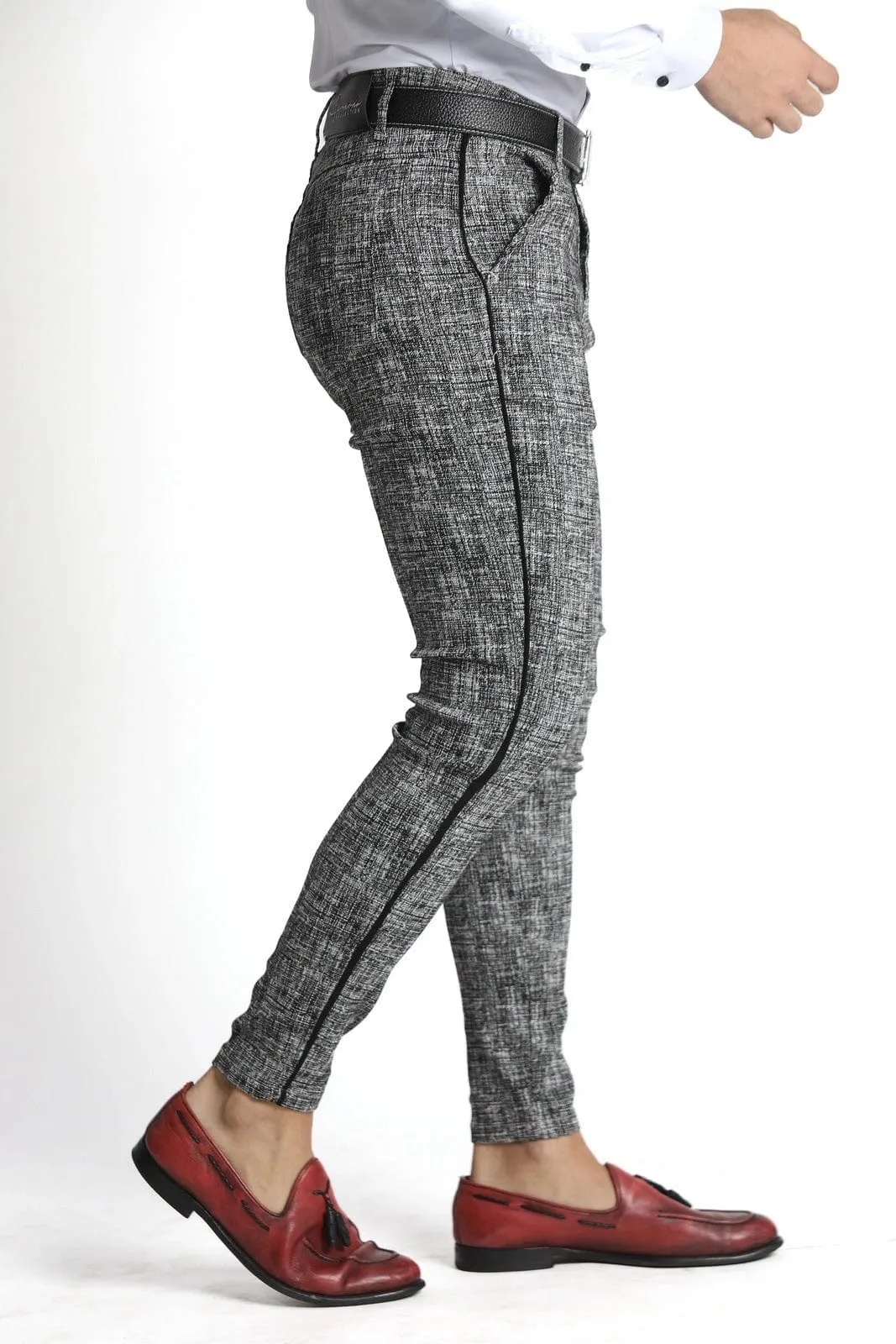 Graphite Grey Slim Fit Dress Pants