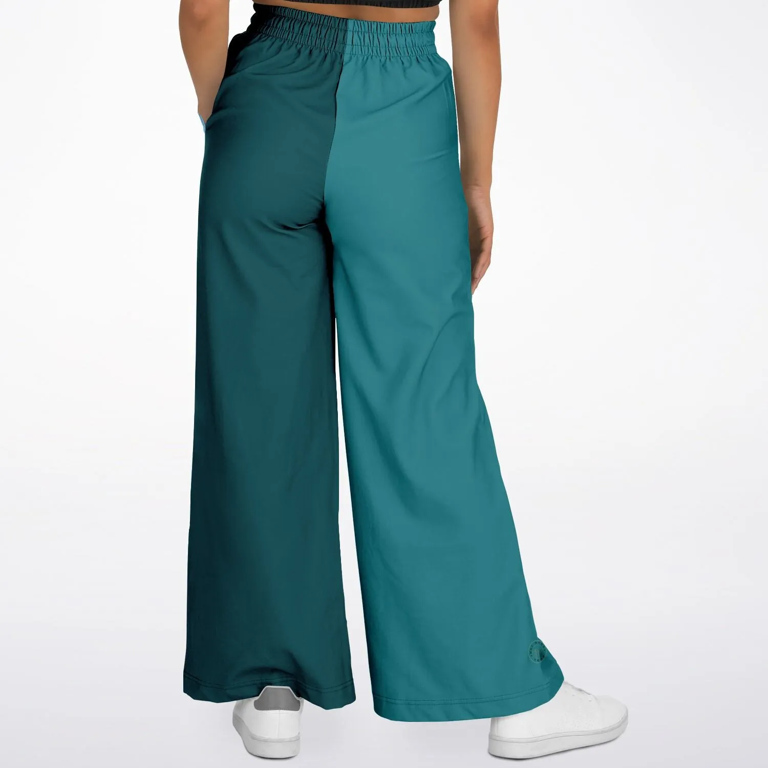 Green Calypso Striped Stretchy Phat Bellbottoms