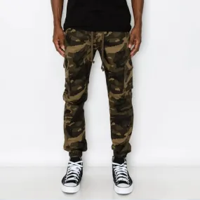 Green Camo Cargo Jogger Pants JG805