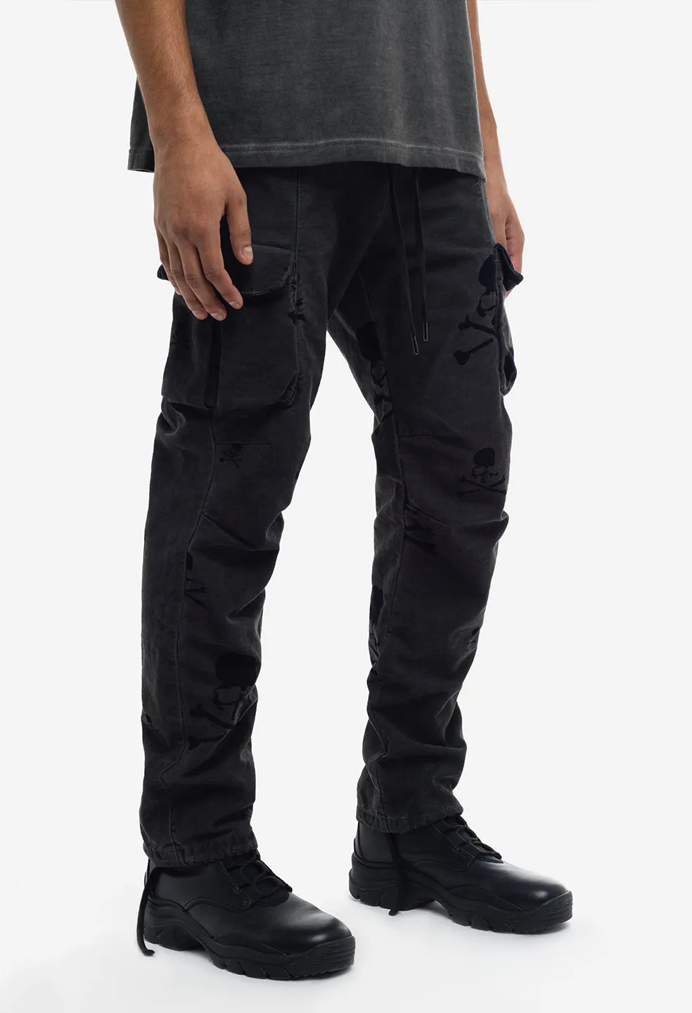 JE X Mastermind Cold Dye Cargo Pants / Charcoal