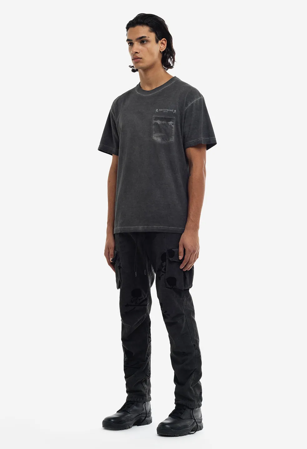 JE X Mastermind Cold Dye Cargo Pants / Charcoal